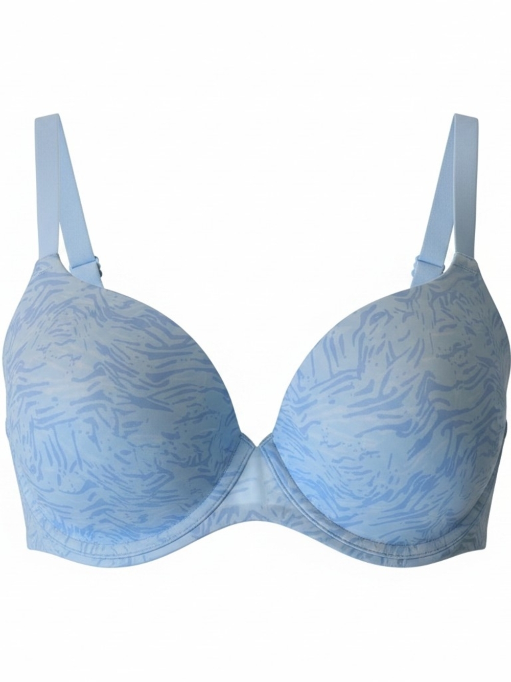 Maidenform Light Blue Patterned T-Shirt Bra